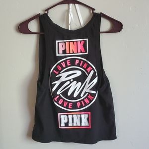 PINK short/crop tank top